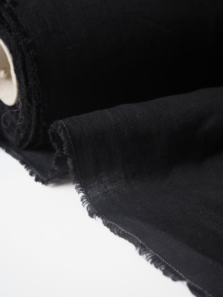 Black Softened Linen