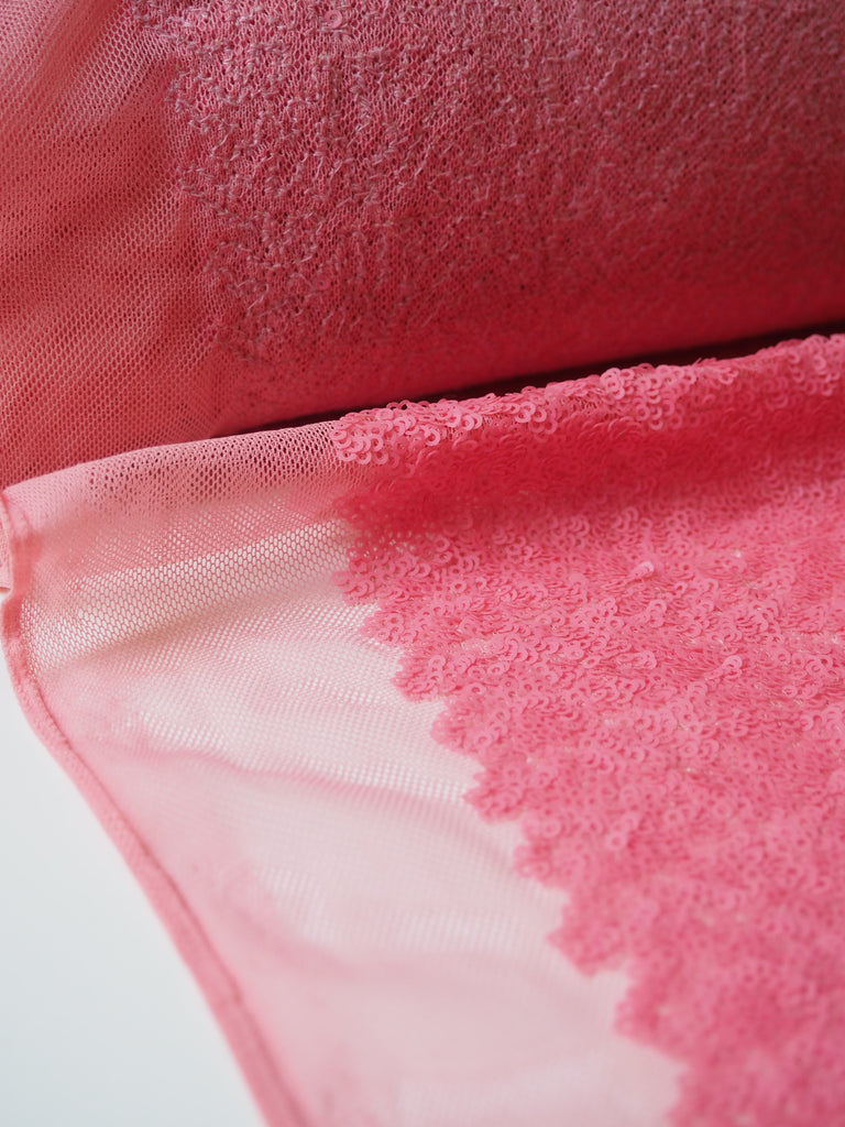 Blossom Pink Sequin Mesh