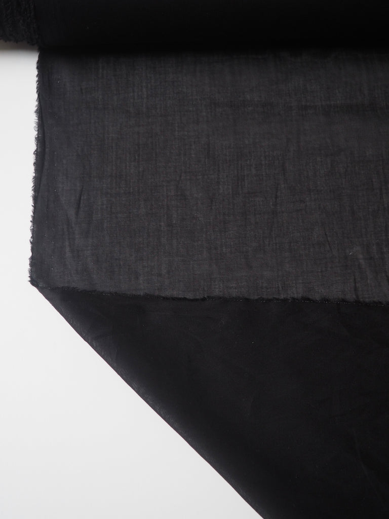 Black Cotton Voile