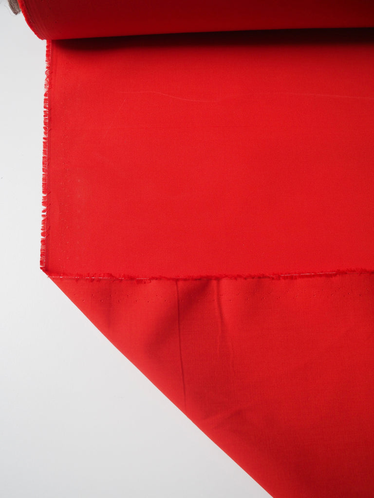 Vermillion Cotton Poplin