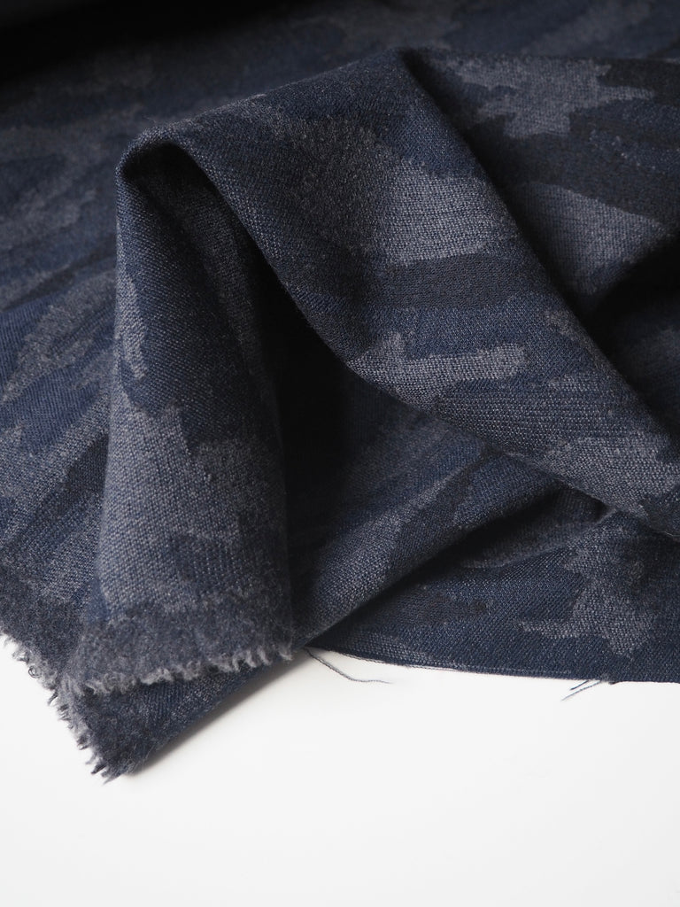 Navy Camouflage Waterproofed Wool