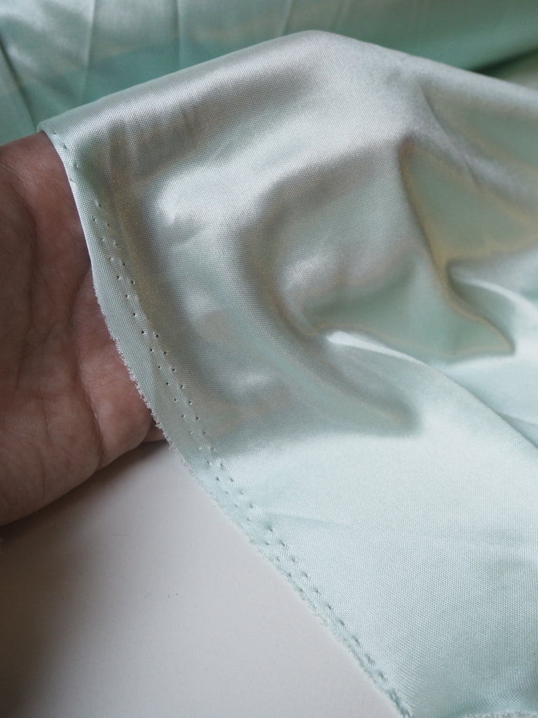 Mint Satin Jersey