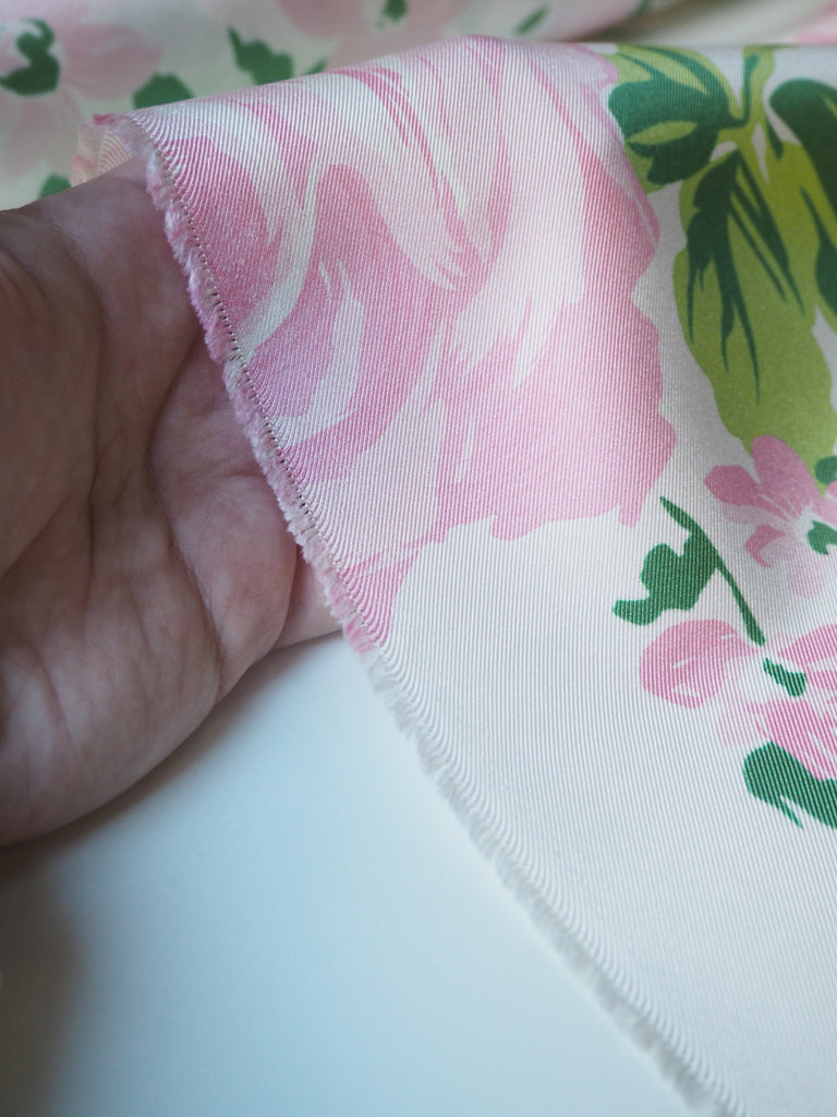 Pink Rose Silk Twill