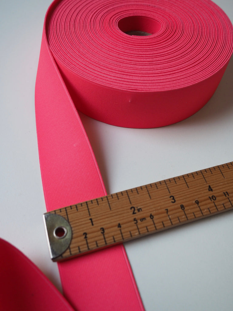 Neon Pink Elastic 40mm