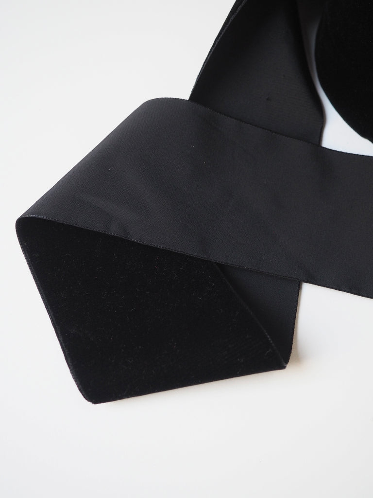 Black Velvet Ribbon 72mm