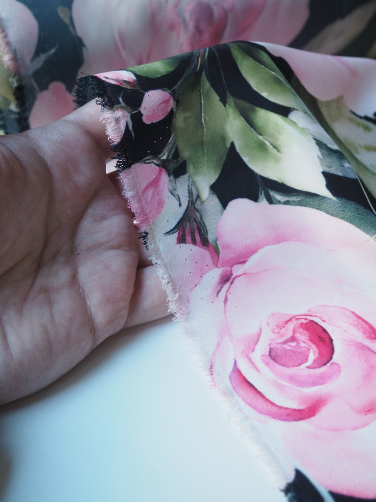 Spring Rose Crepe de Chine