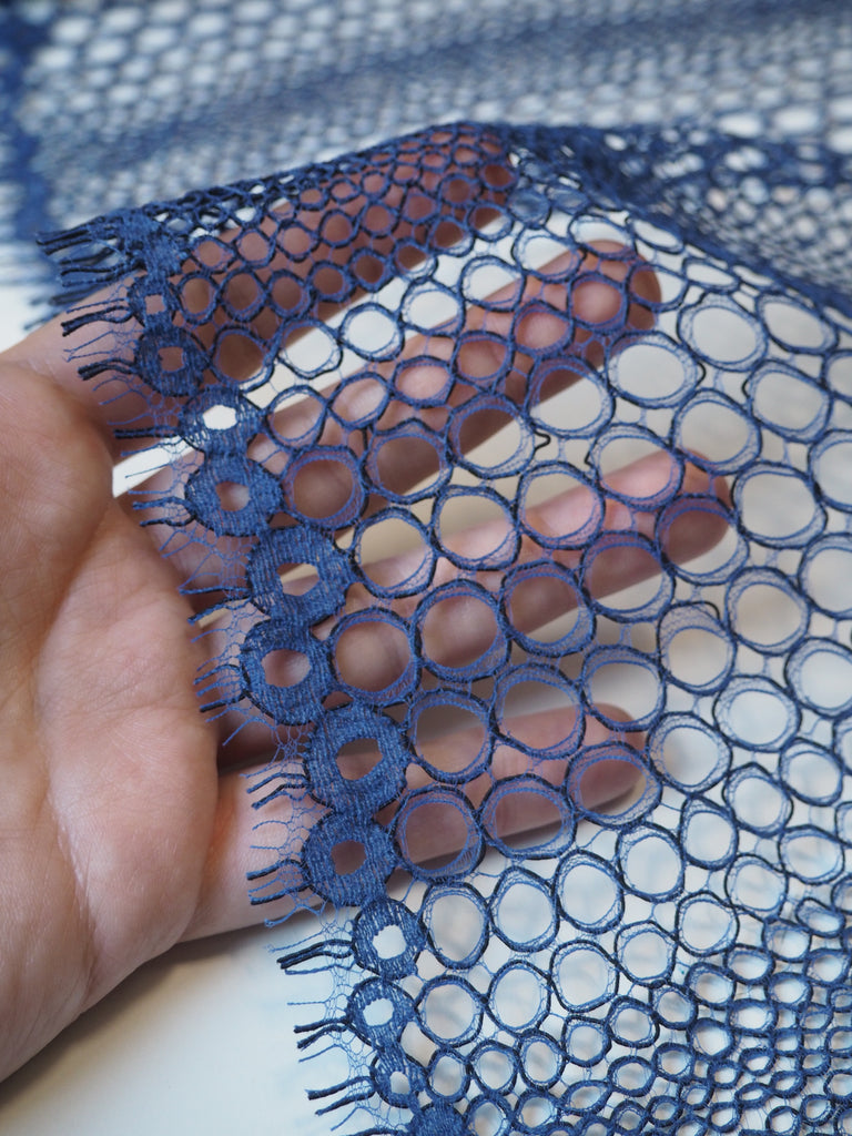 Ocean Bubble Corded Scallop Lace