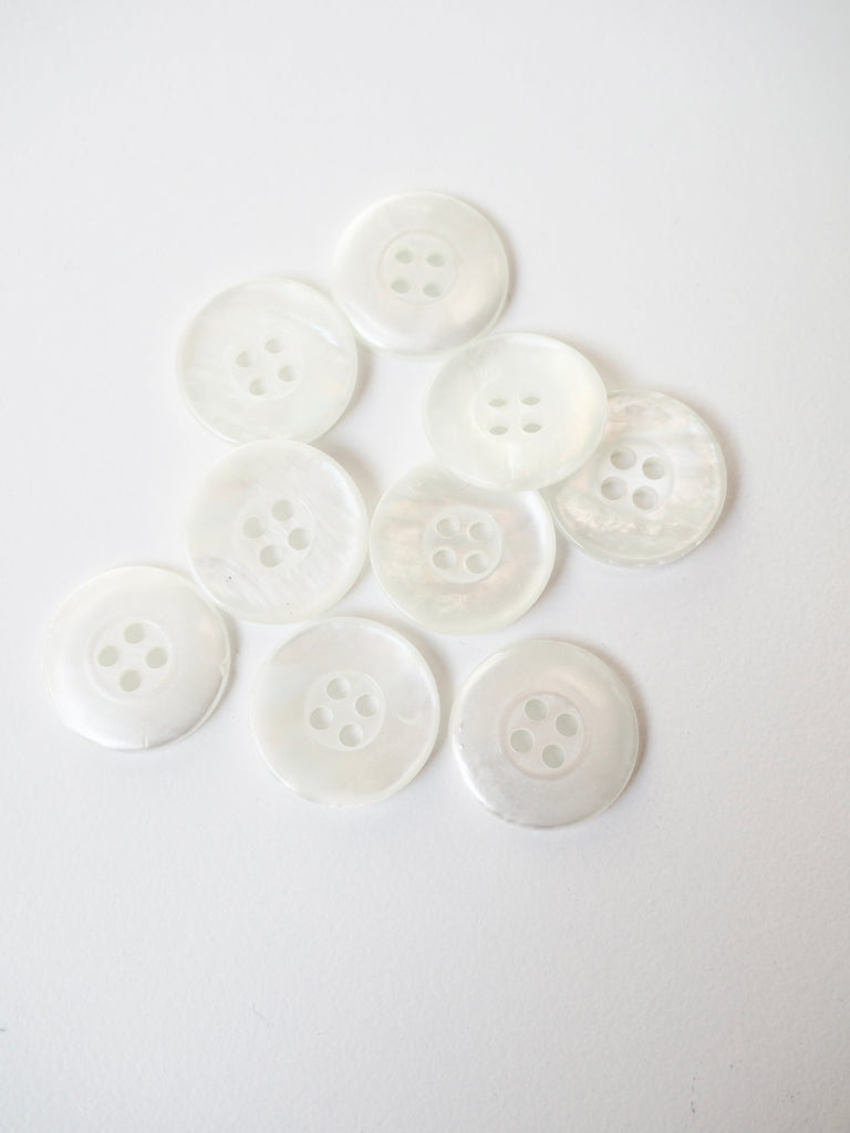 Iridescent Faux Shell Buttons 19mm