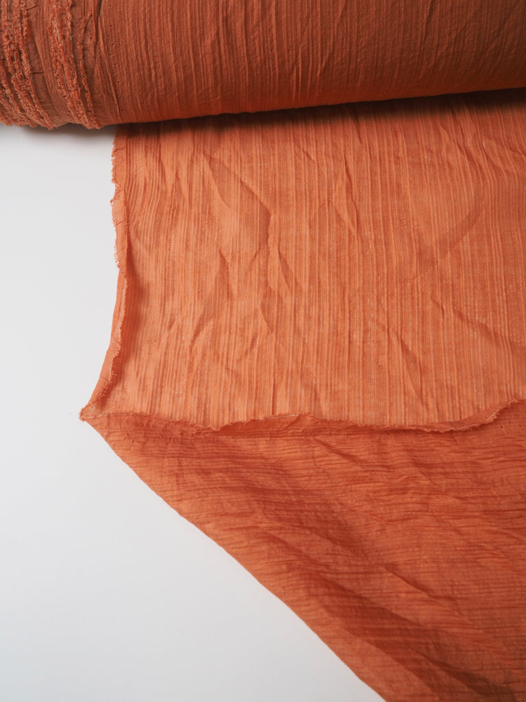 Turmeric Crinkle Viscose Voile