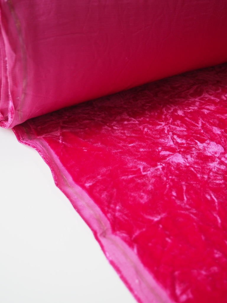 Hot Pink Micro Viscose Velvet