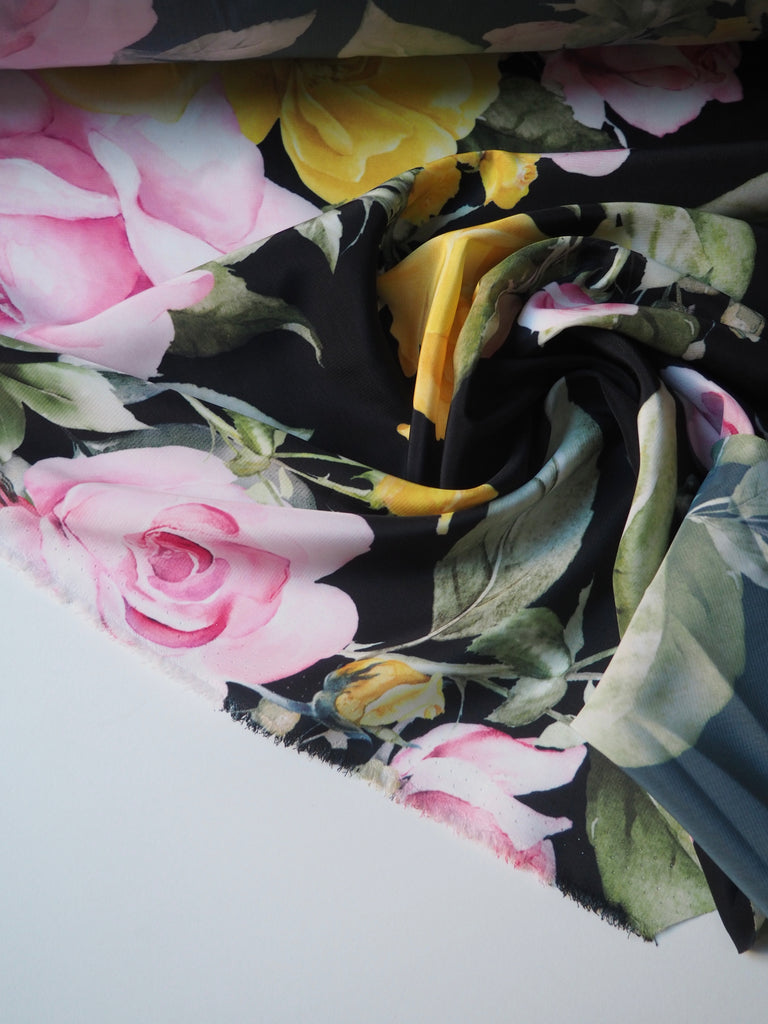 Spring Rose Crepe de Chine