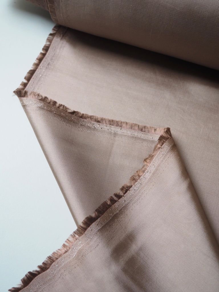 Tan Viscose Satin Twill Lining