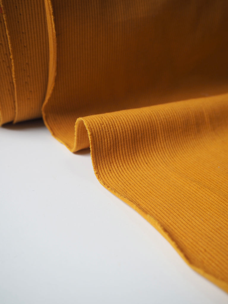 Marigold Cotton 2x2 Rib Jersey