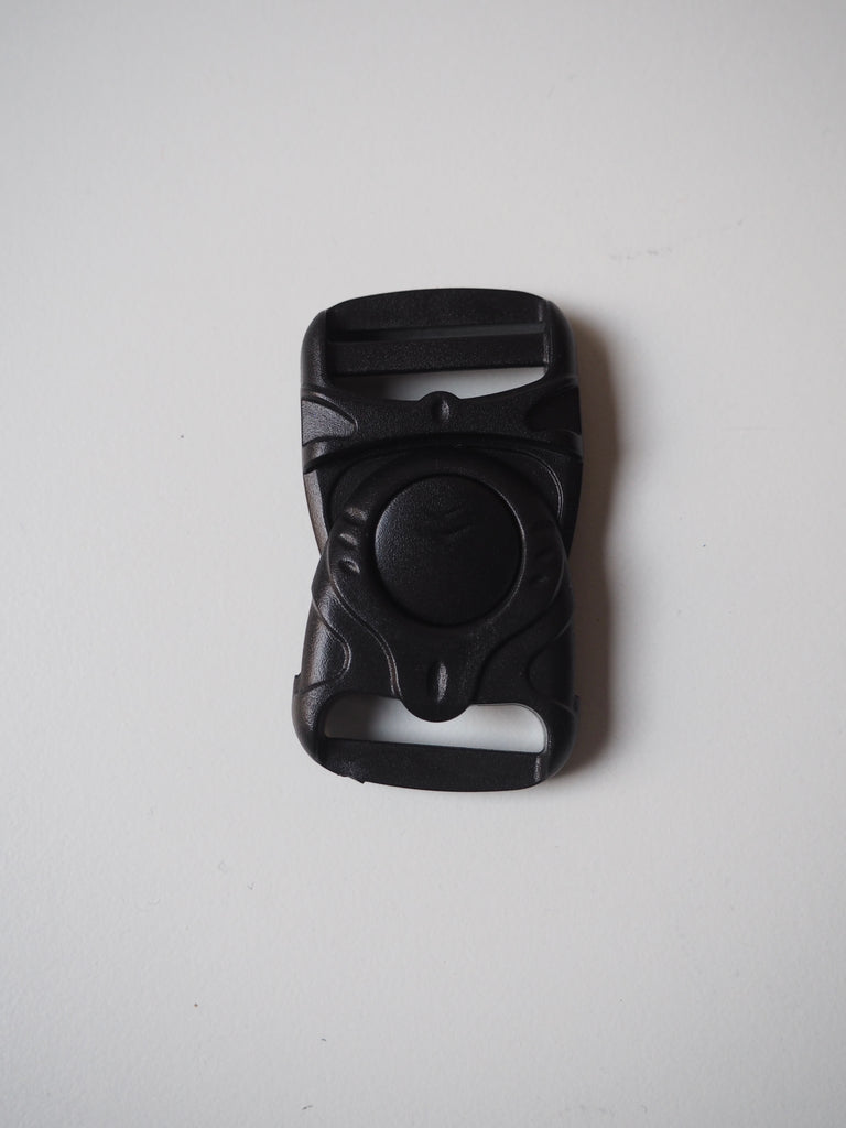 Black Rounded Swivel Release Buckle 25mm