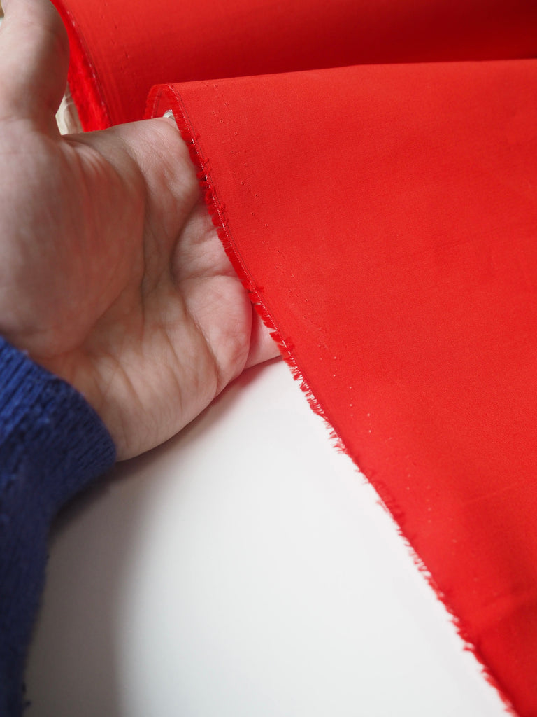 Vermillion Cotton Poplin