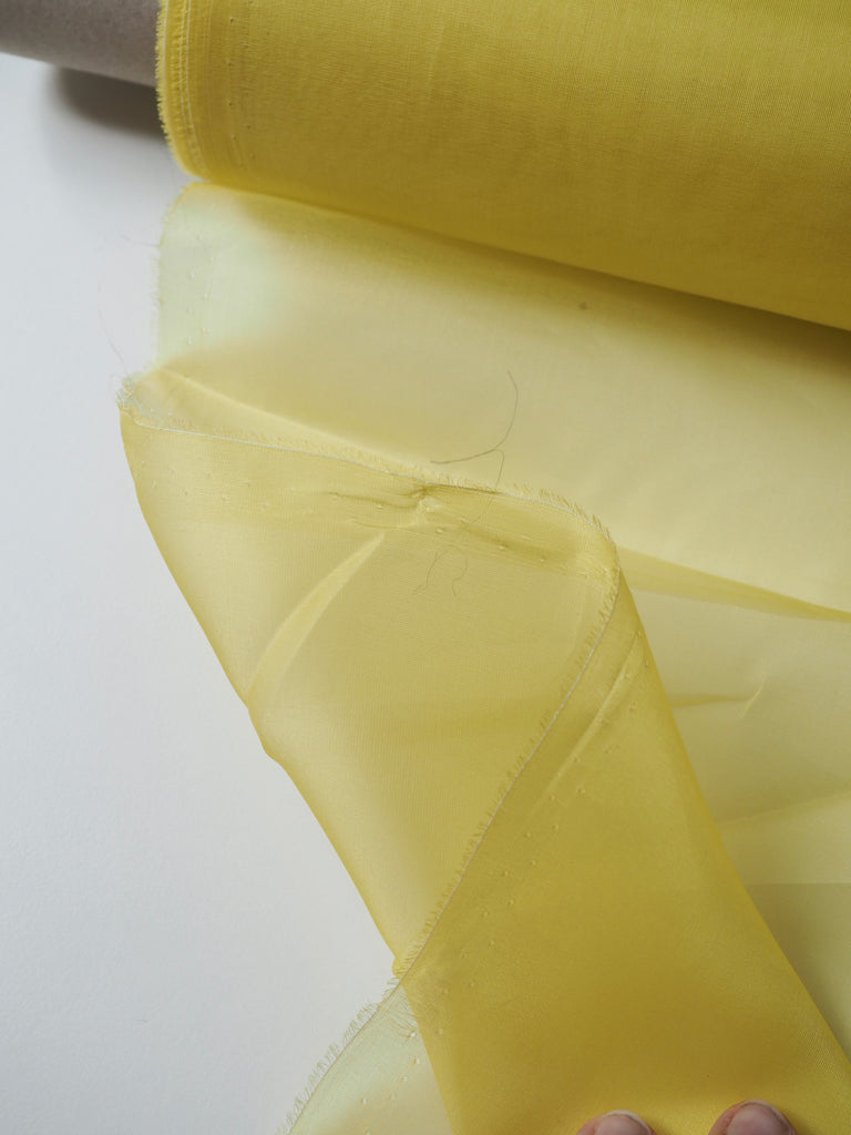 Lemon Silk Organza