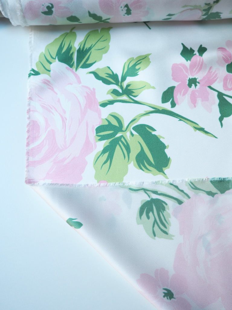 Pink Rose Silk Twill