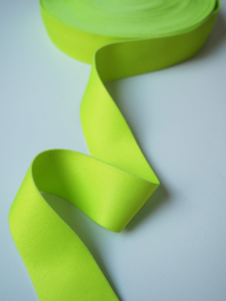 Neon Yellow Soft Elastic 30mm