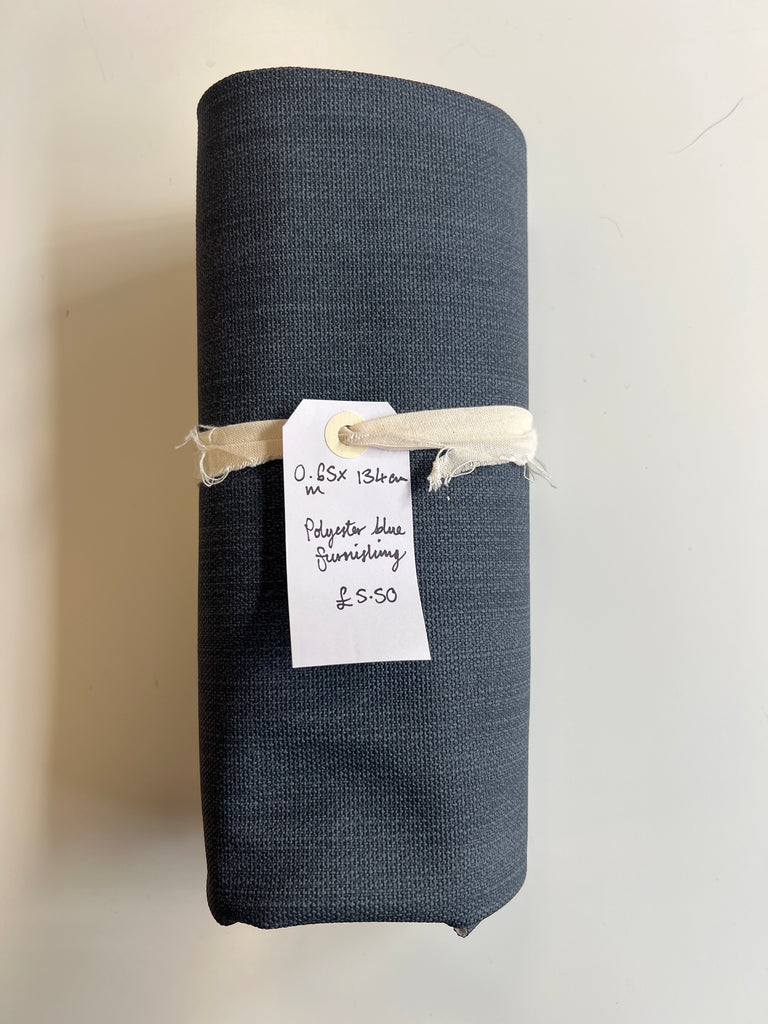 Polyester Blue Furnishing Remnant