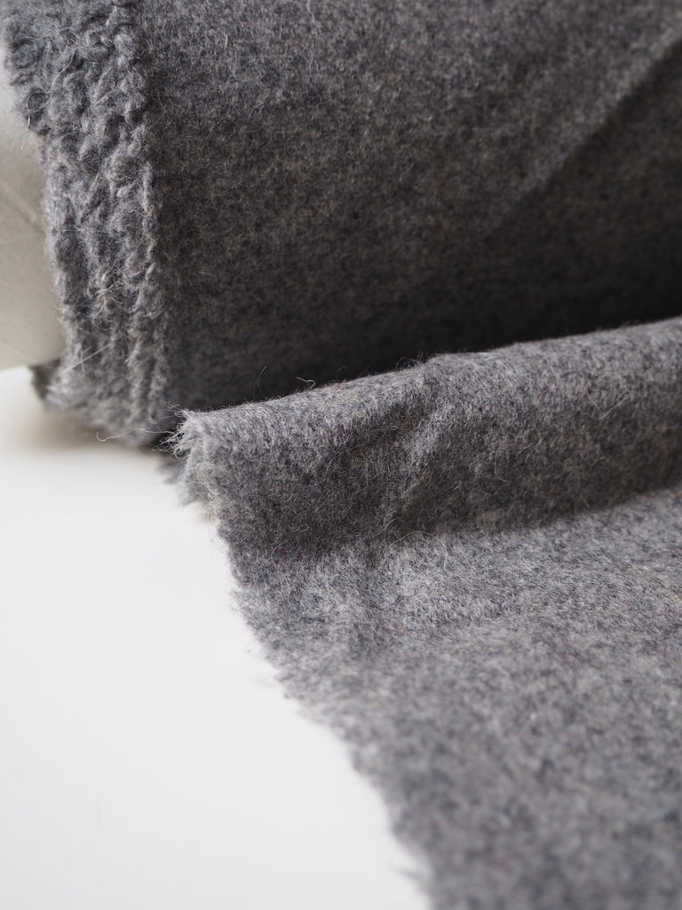 Grey Wool Blend Coating