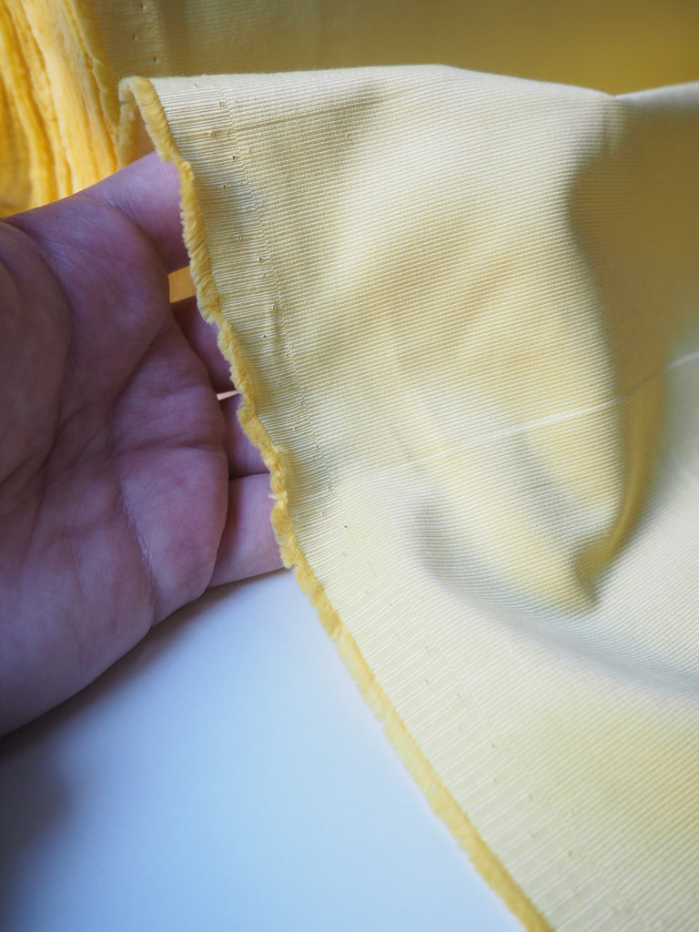 Lemon Satin Viscose Faille