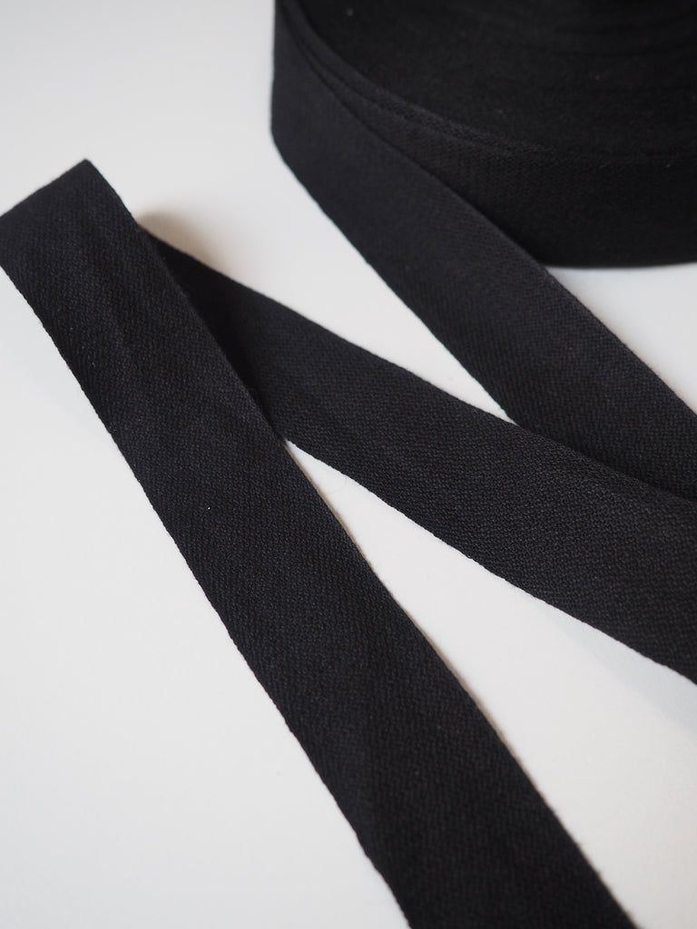 Black Cotton Tape 25mm