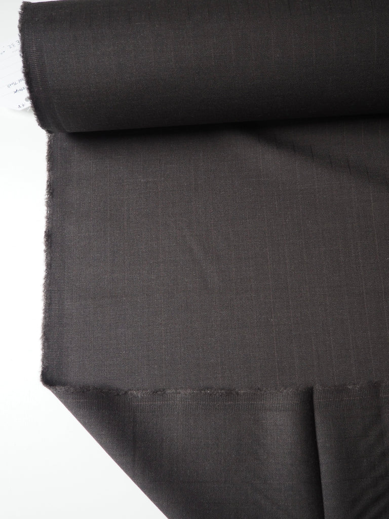 Cedar Pinstripe Stretch Wool Twill