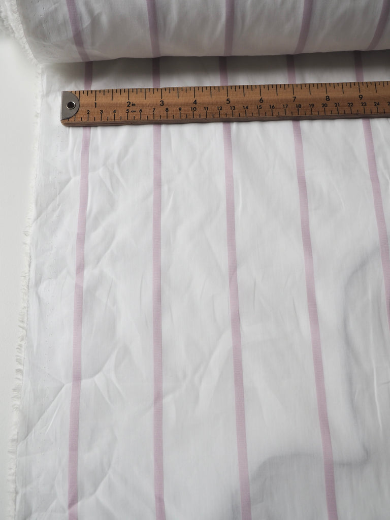 Pink + White Stripe Cotton