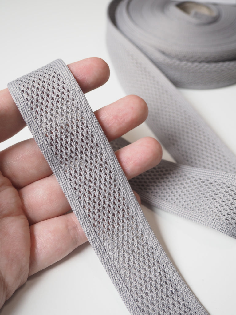 Grey Knit Mesh Tape 30mm