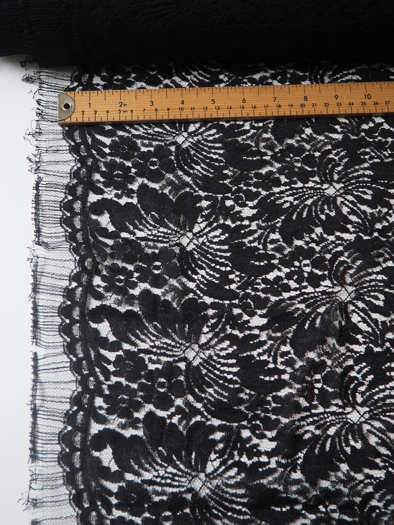 Black Butterfly French Lace