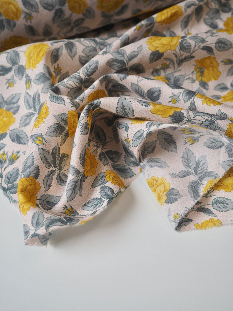 Liberty Yellow Rose Tana Cotton Lawn
