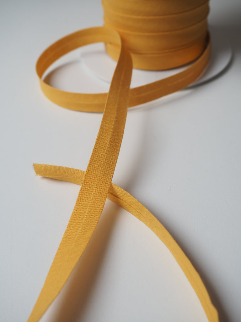 Mustard Cotton Bias Binding 12mm