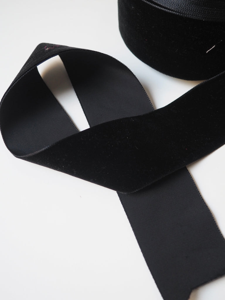 Black Velvet Ribbon 50mm