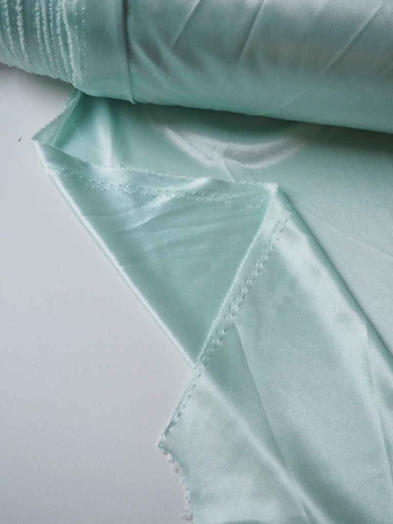 Mint Satin Jersey