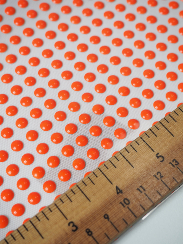 Neon Orange Dot Hotfix Sheet 6mm