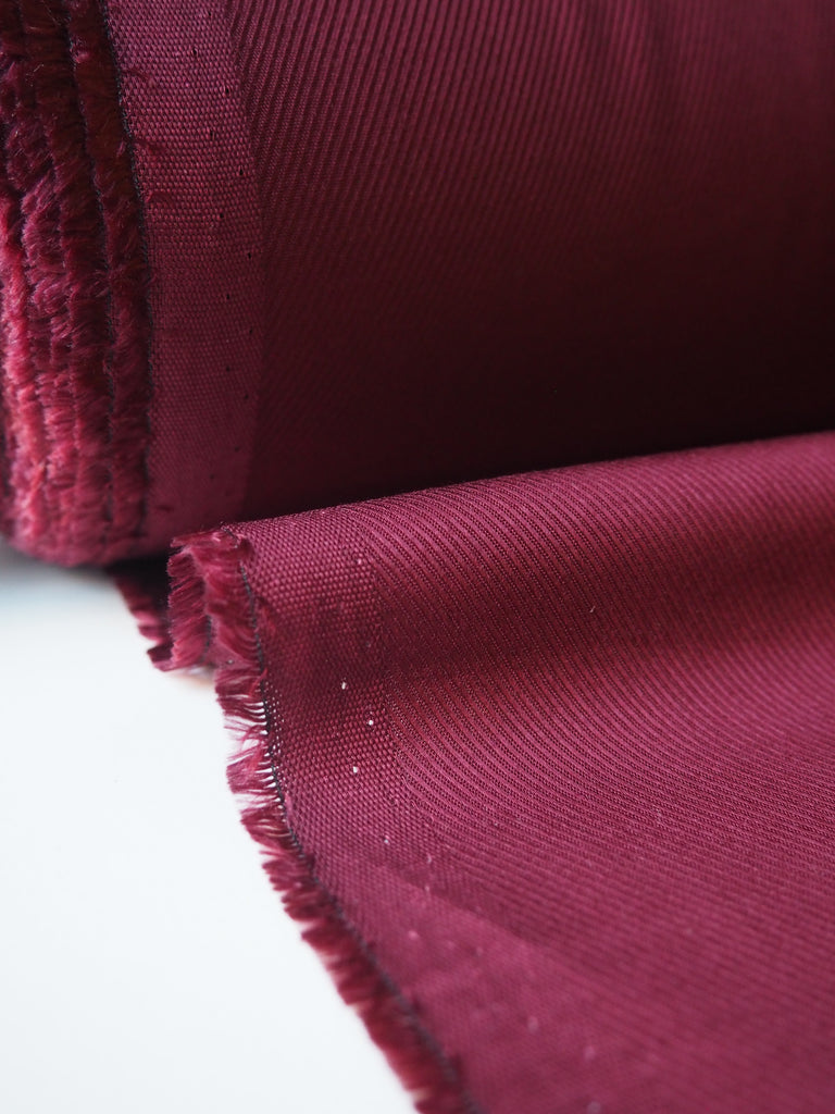 Burgundy Tencel Twill