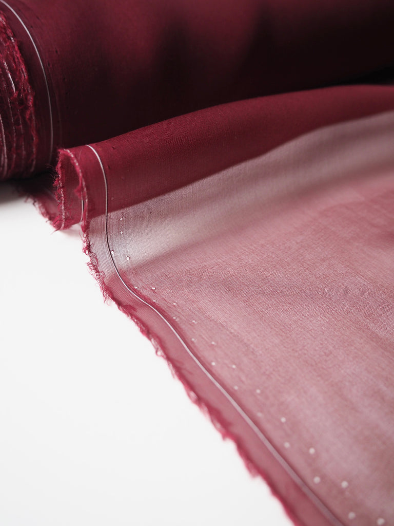 Merlot Fine Silk Chiffon