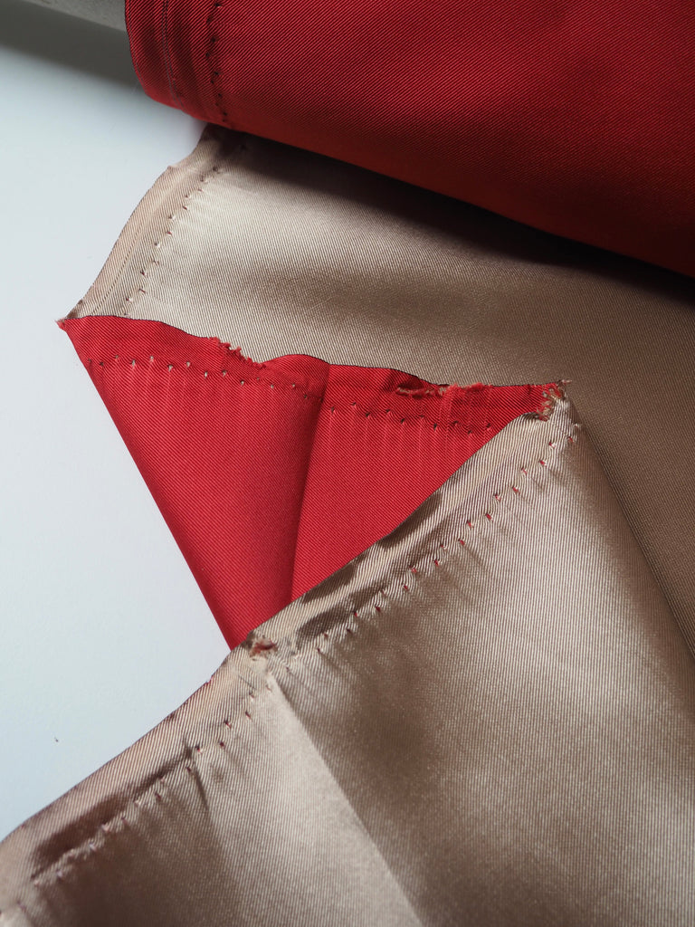 Crimson + Sand Double Sided Mikado Twill