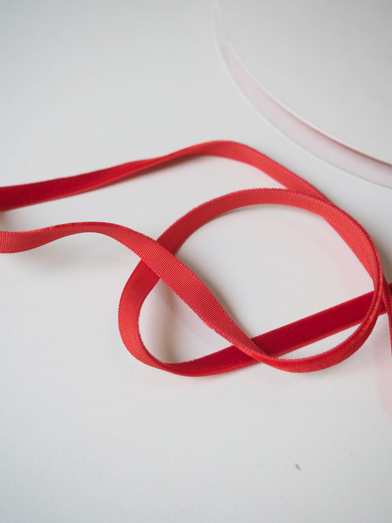 Le Claudel Red Velvet Ribbon 6mm