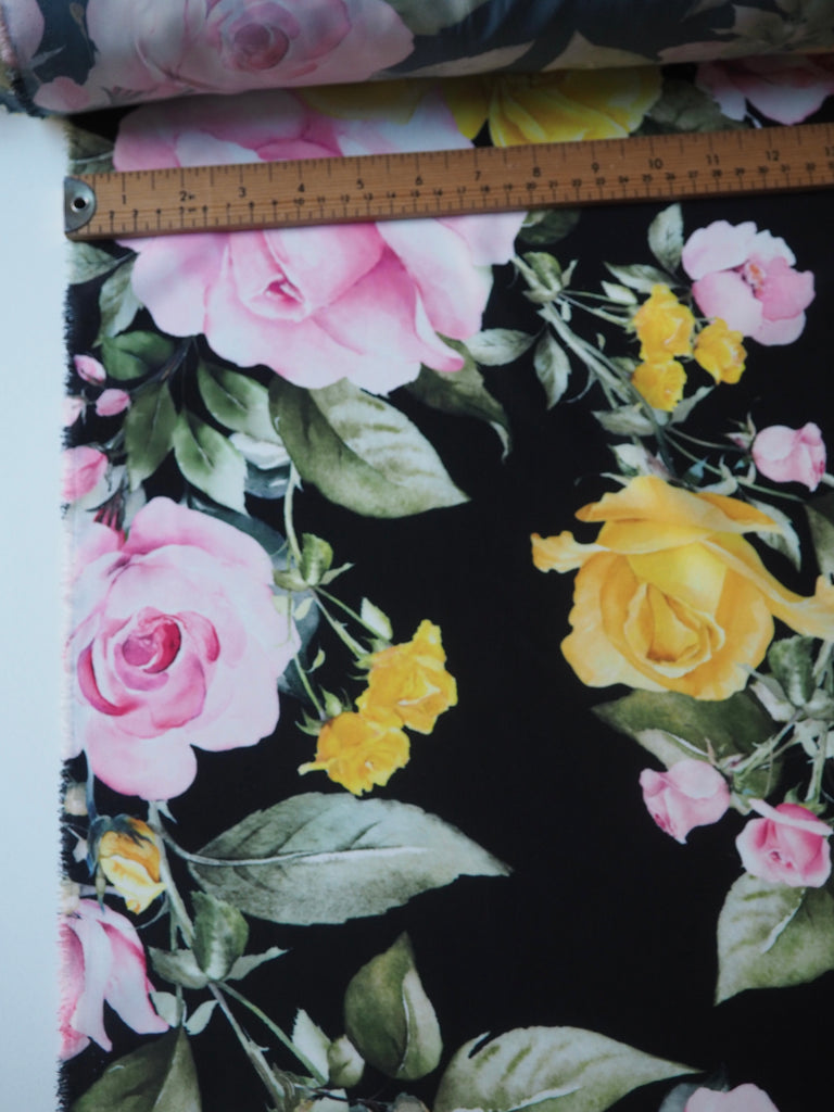 Spring Rose Crepe de Chine