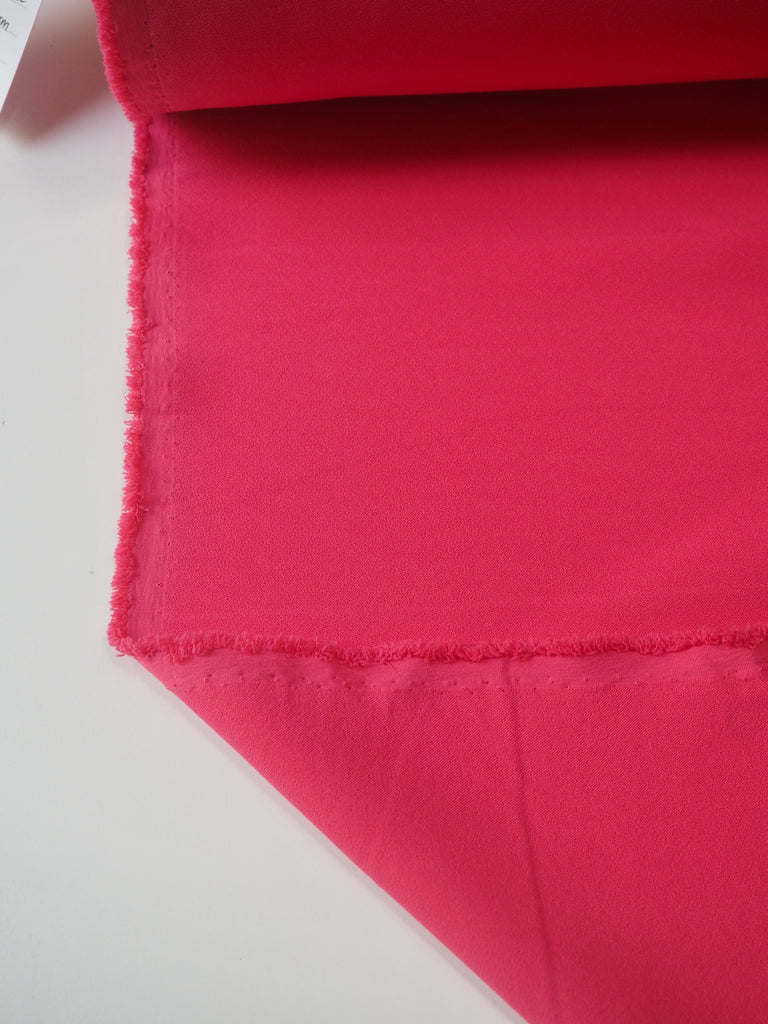 Hot Pink Stretch Heavy Crepe
