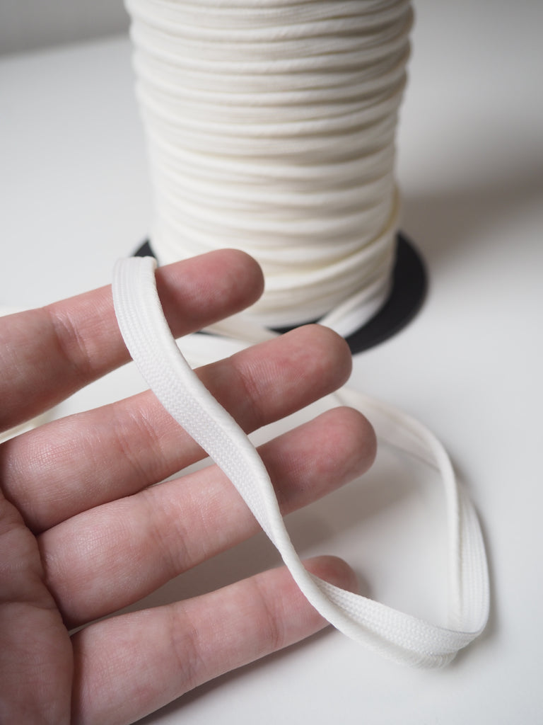 White Nylon Piping 8mm