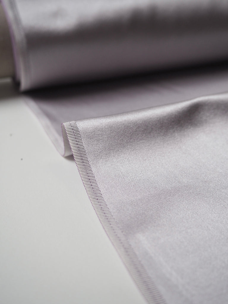 Lilac Silk Double Duchess Satin