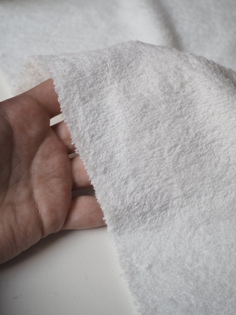 White Cotton French Terry