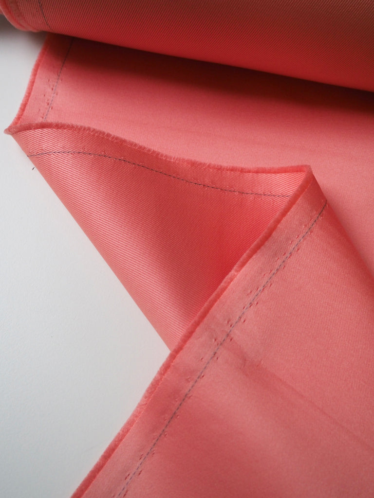 Coral Twill-Backed Heavy Satin