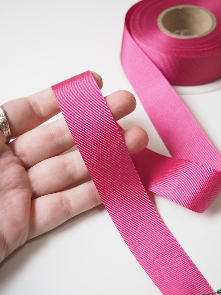 Hot Pink Grosgrain Ribbon 26mm