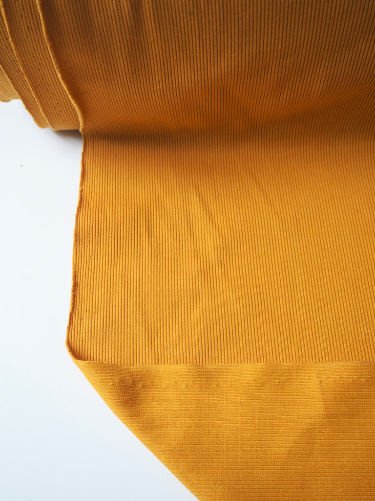 Marigold Cotton 2x2 Rib Jersey