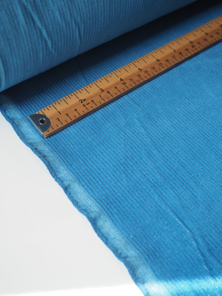 Blue Cotton Corduroy