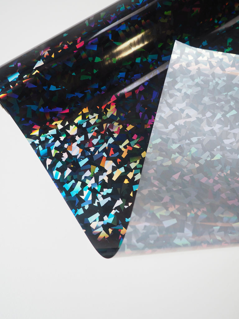 Denim Holographic Confetti Heat Transfer Foil