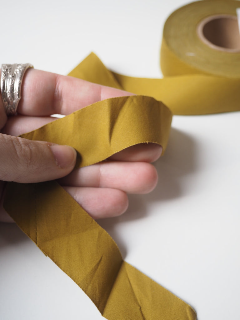 Chartreuse Cotton 25mm Bias Tape Roll